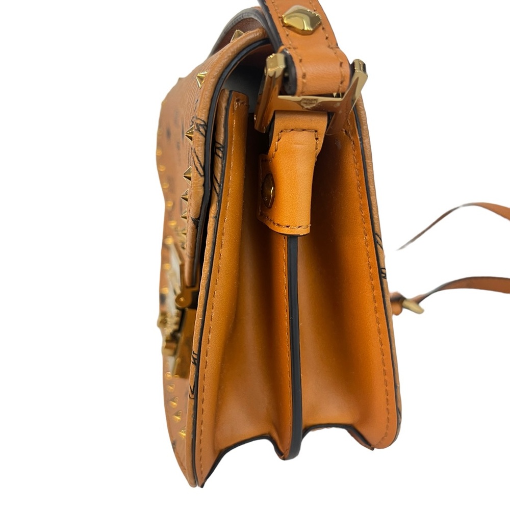 MCM Patricia brown shoulder bag - Picture 4 of 9
